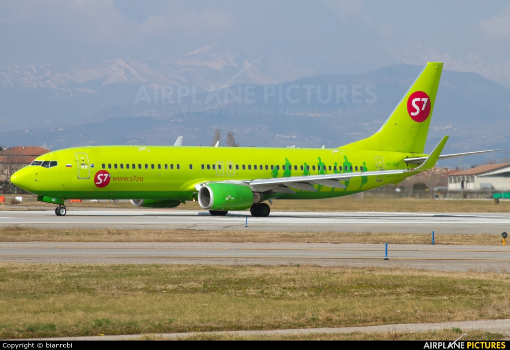 S7 Airlines VP-BQF aircraft at Verona - Villafranca