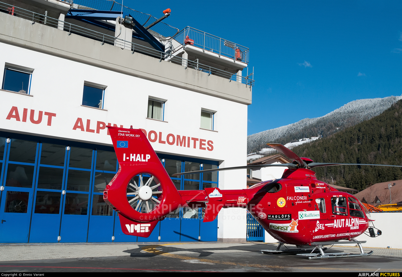 Aiut Alpin Dolomites I-HALP aircraft at Off Airport - Italy