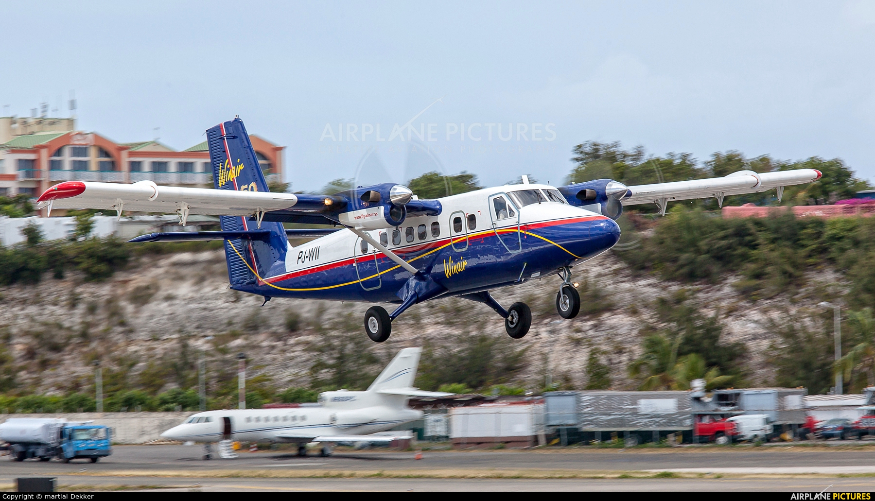 Winair PJ-WII aircraft at Sint Maarten - Princess Juliana Intl