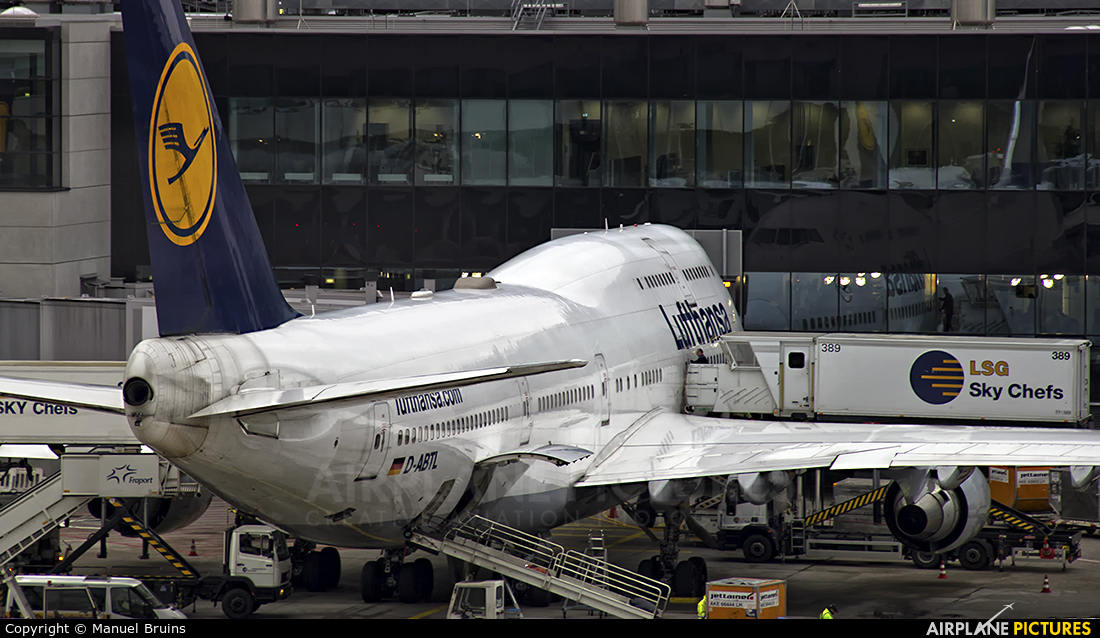 Lufthansa D-ABTL aircraft at Frankfurt