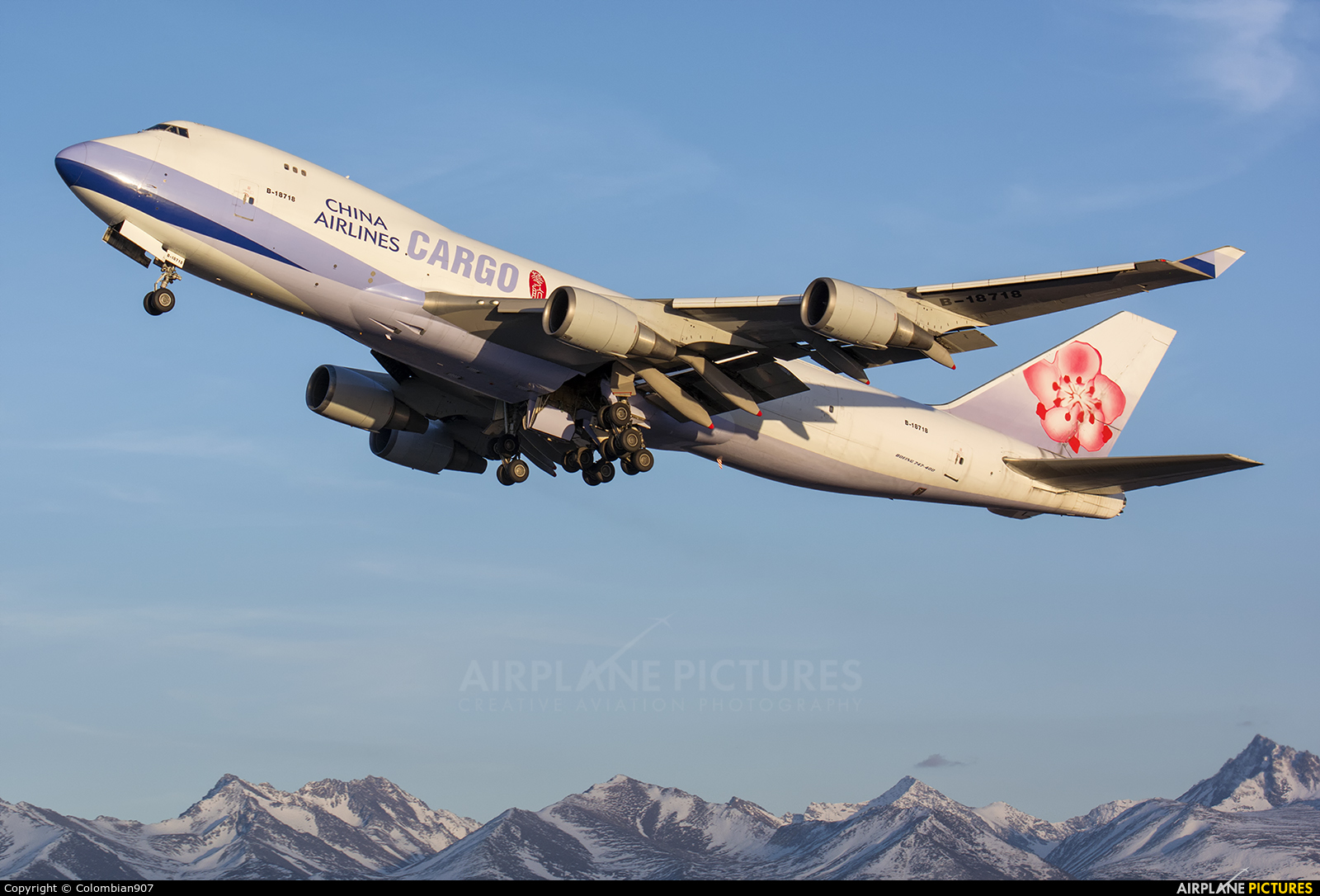 China Airlines Cargo B-18718 aircraft at Anchorage - Ted Stevens Intl / Kulis Air National Guard Base