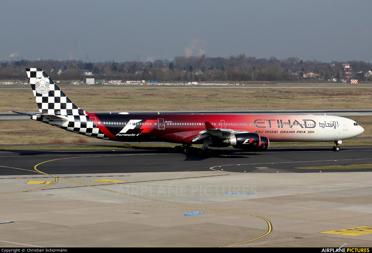 Etihad Airways A6-EHJ aircraft at Düsseldorf