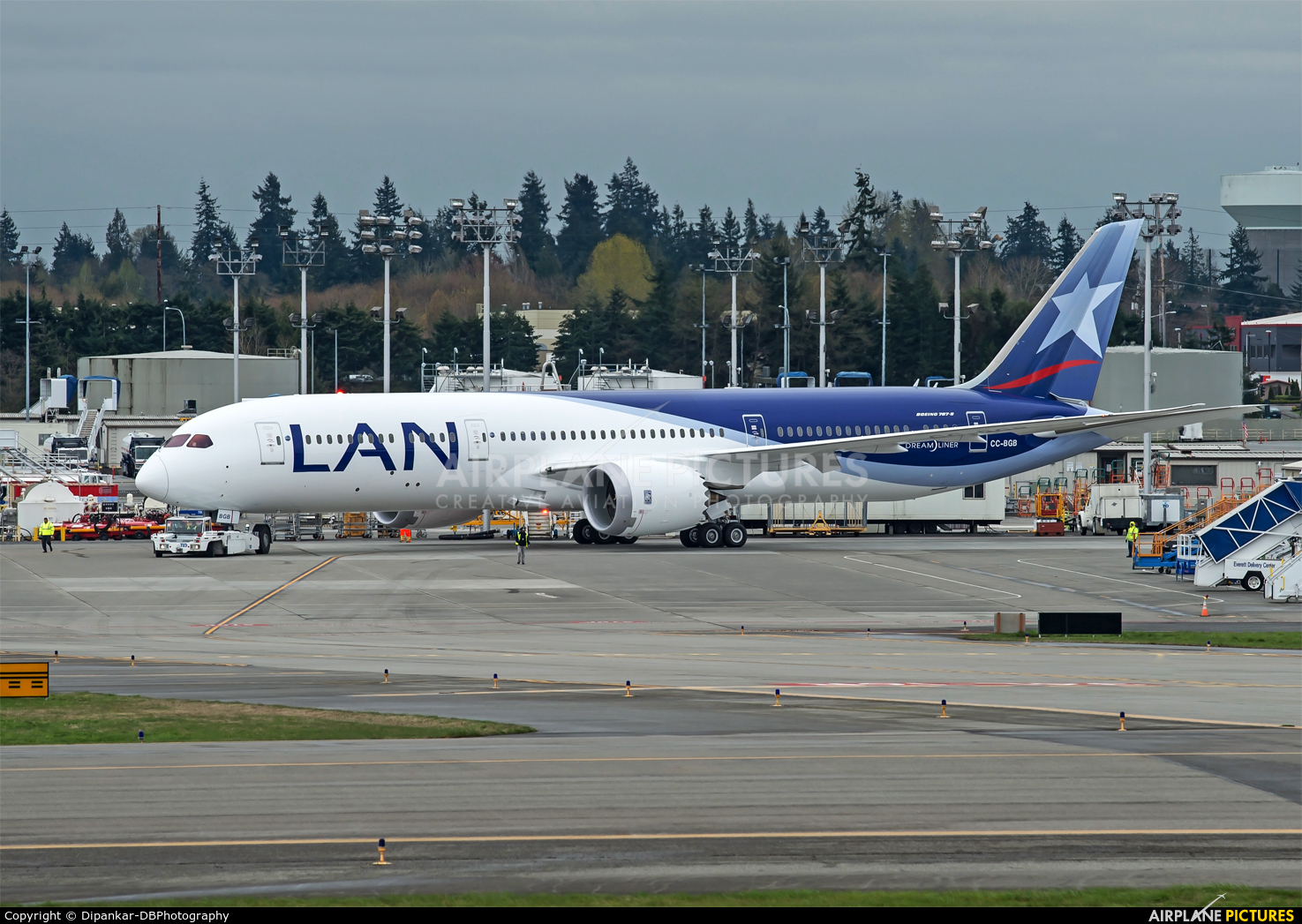LAN Airlines CC-BGB aircraft at Everett - Snohomish County / Paine Field
