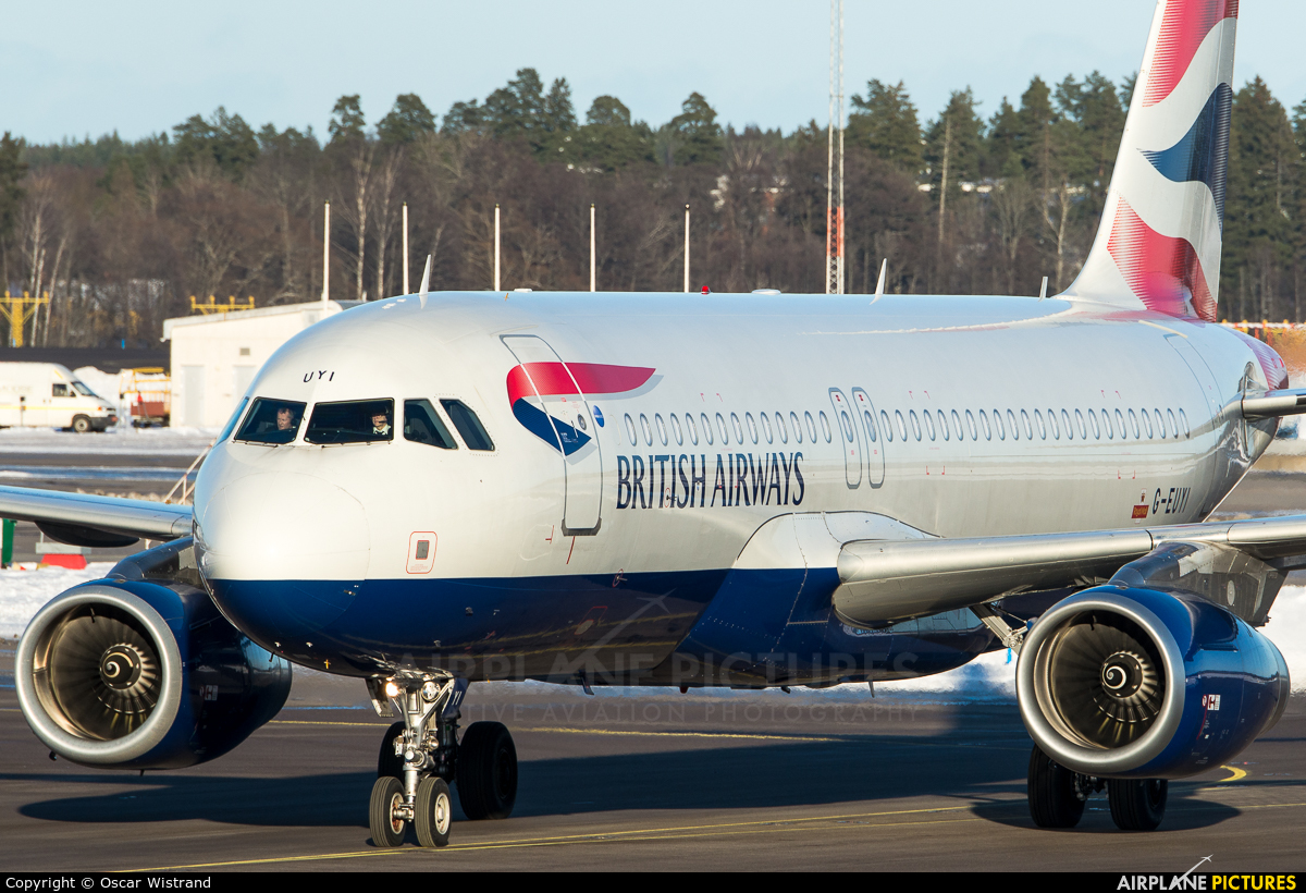 British Airways G-EUYI aircraft at Stockholm - Arlanda