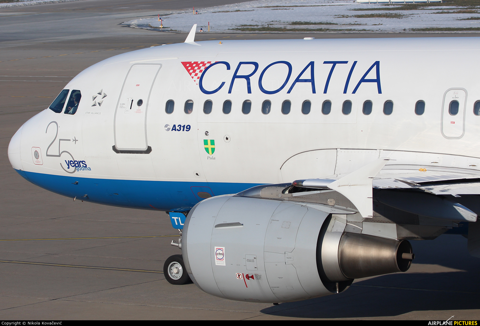 Croatia Airlines 9A-CTL aircraft at Zagreb