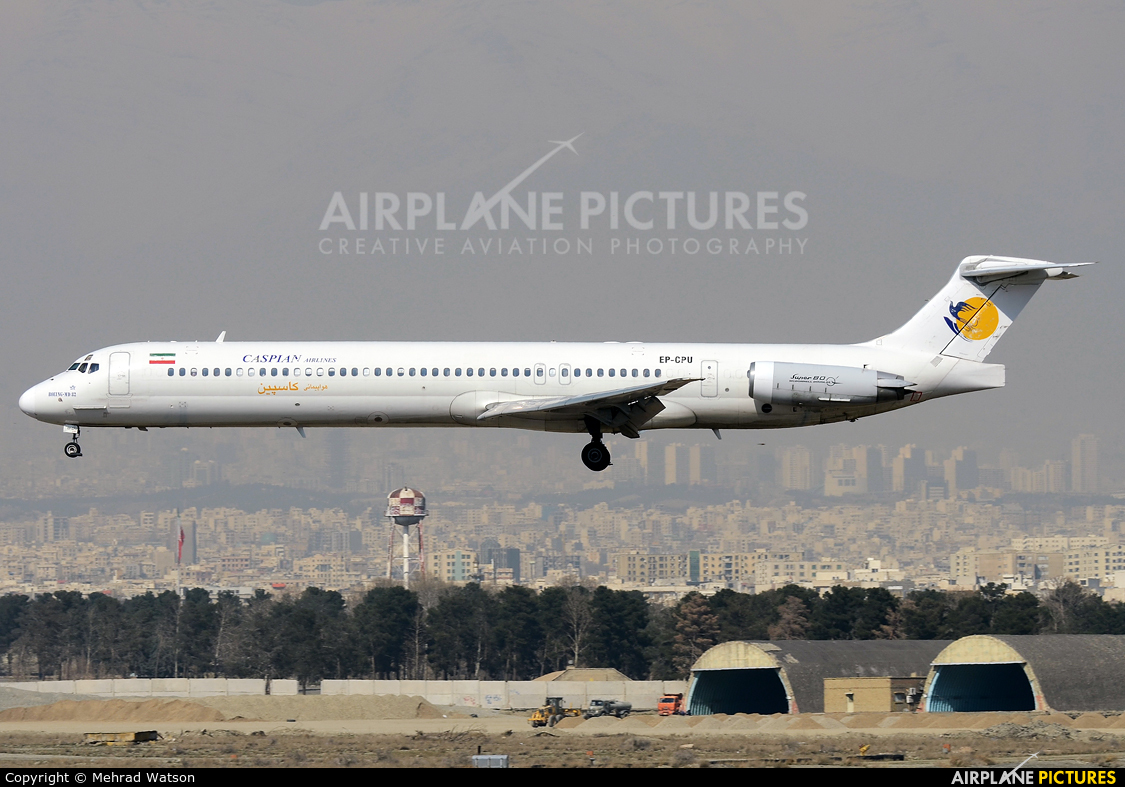 Caspian Airlines EP-CPU aircraft at Tehran - Mehrabad Intl