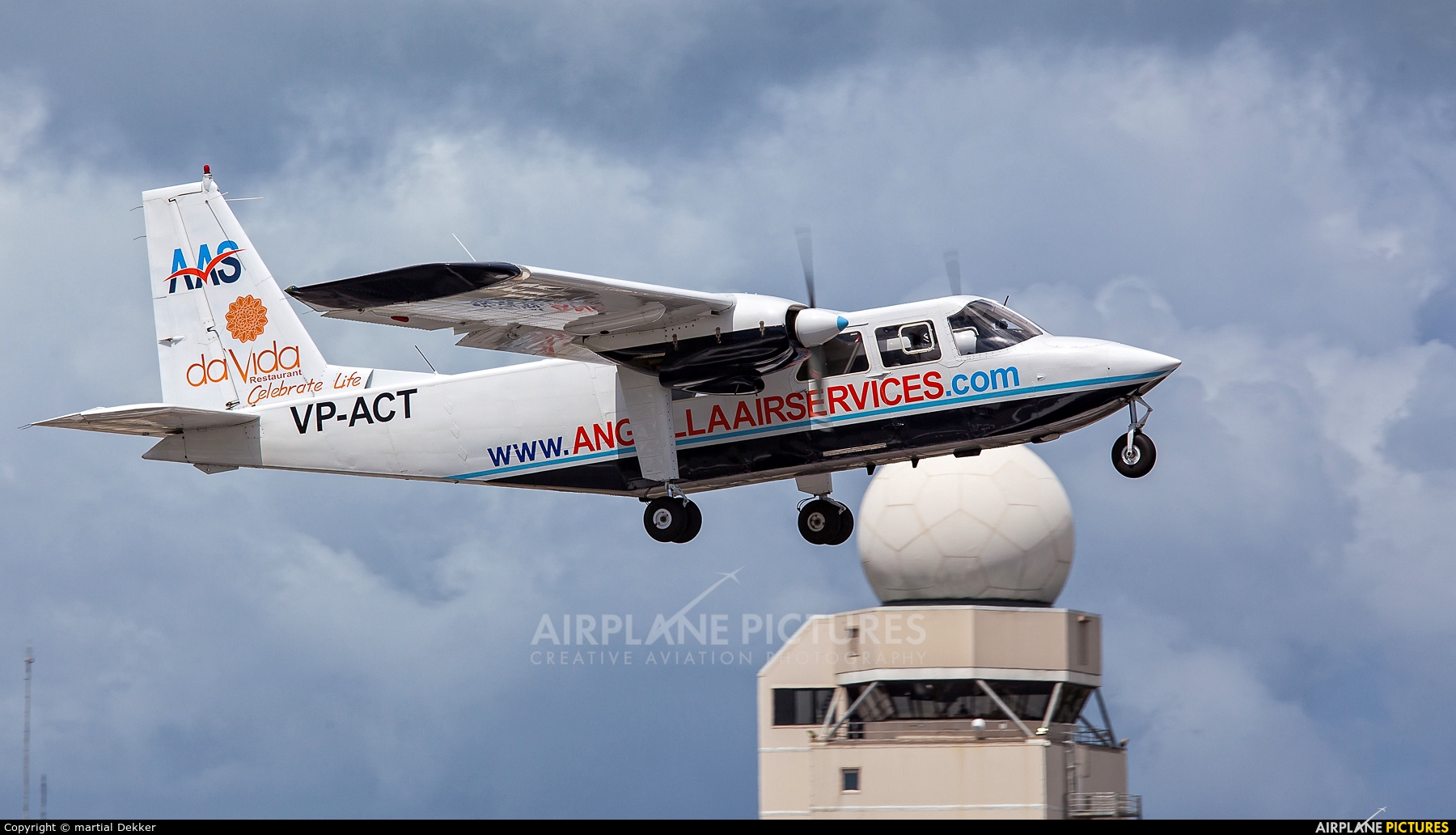 Anguilla Air Services VP-ACT aircraft at Sint Maarten - Princess Juliana Intl