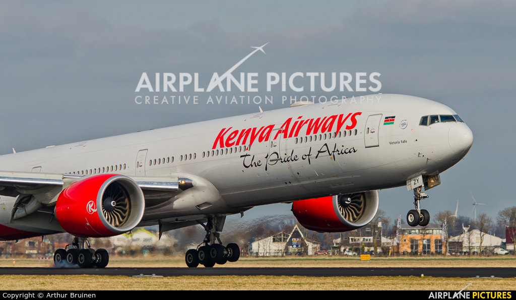 Kenya Airways 5Y-KZY aircraft at Amsterdam - Schiphol