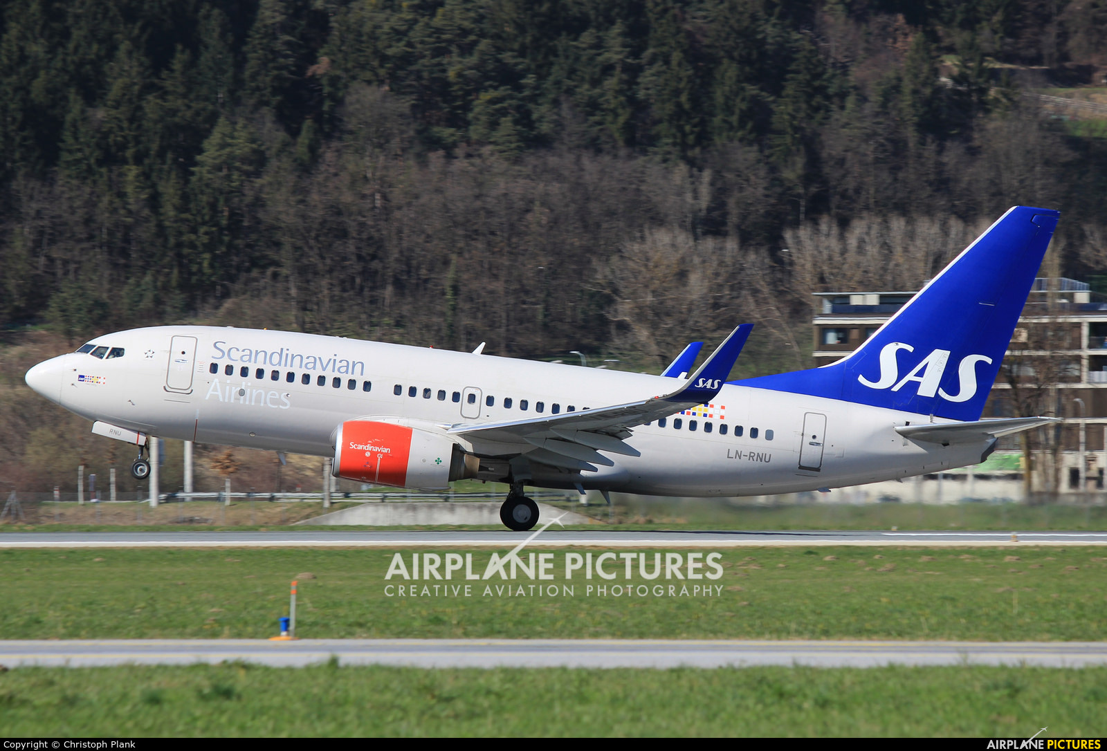 SAS - Scandinavian Airlines LN-RNU aircraft at Innsbruck