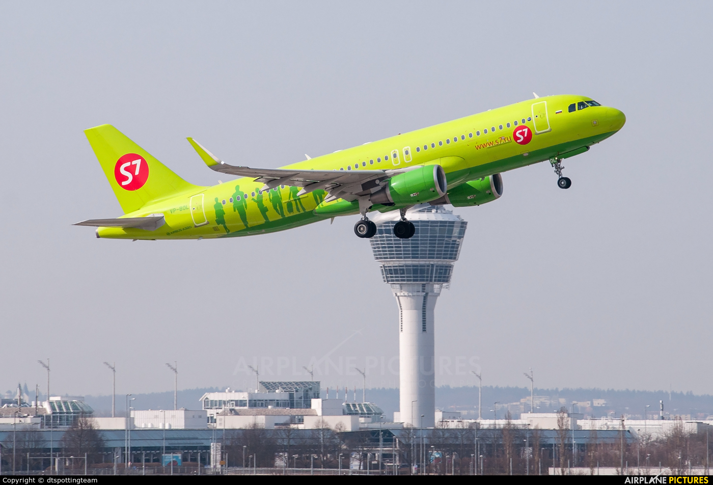 S7 Airlines VP-BOL aircraft at Munich