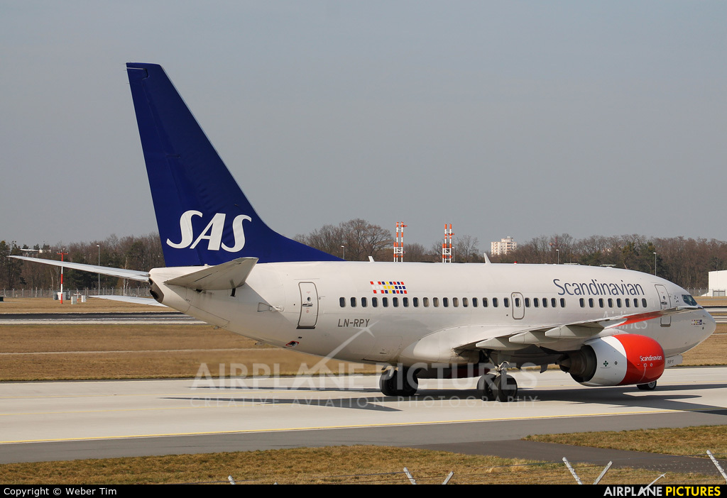 SAS - Scandinavian Airlines LN-RPY aircraft at Frankfurt