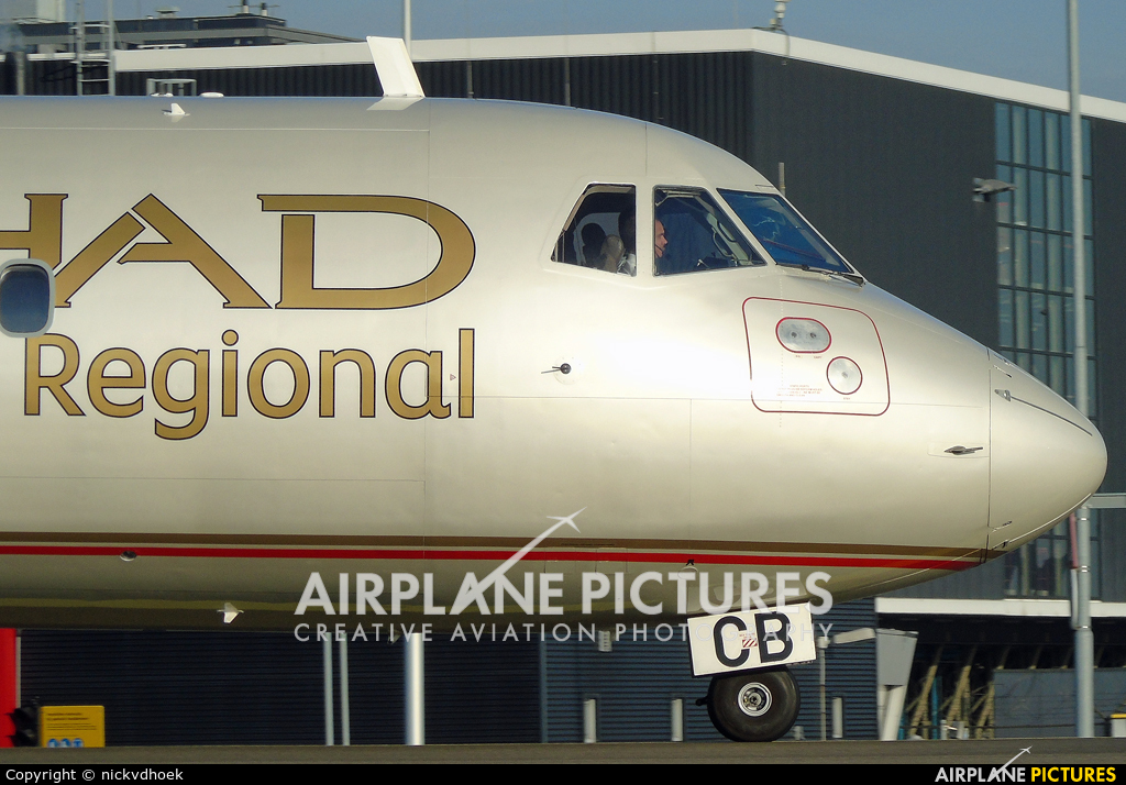 Etihad Regional - Darwin Airlines HB-ACB aircraft at Amsterdam - Schiphol