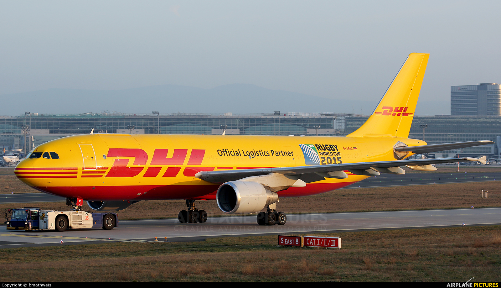 DHL Cargo D-AEAC aircraft at Frankfurt