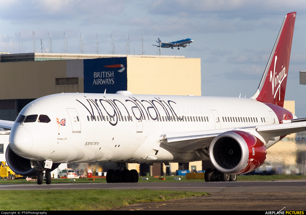 Virgin Atlantic G-VNEW aircraft at London - Heathrow