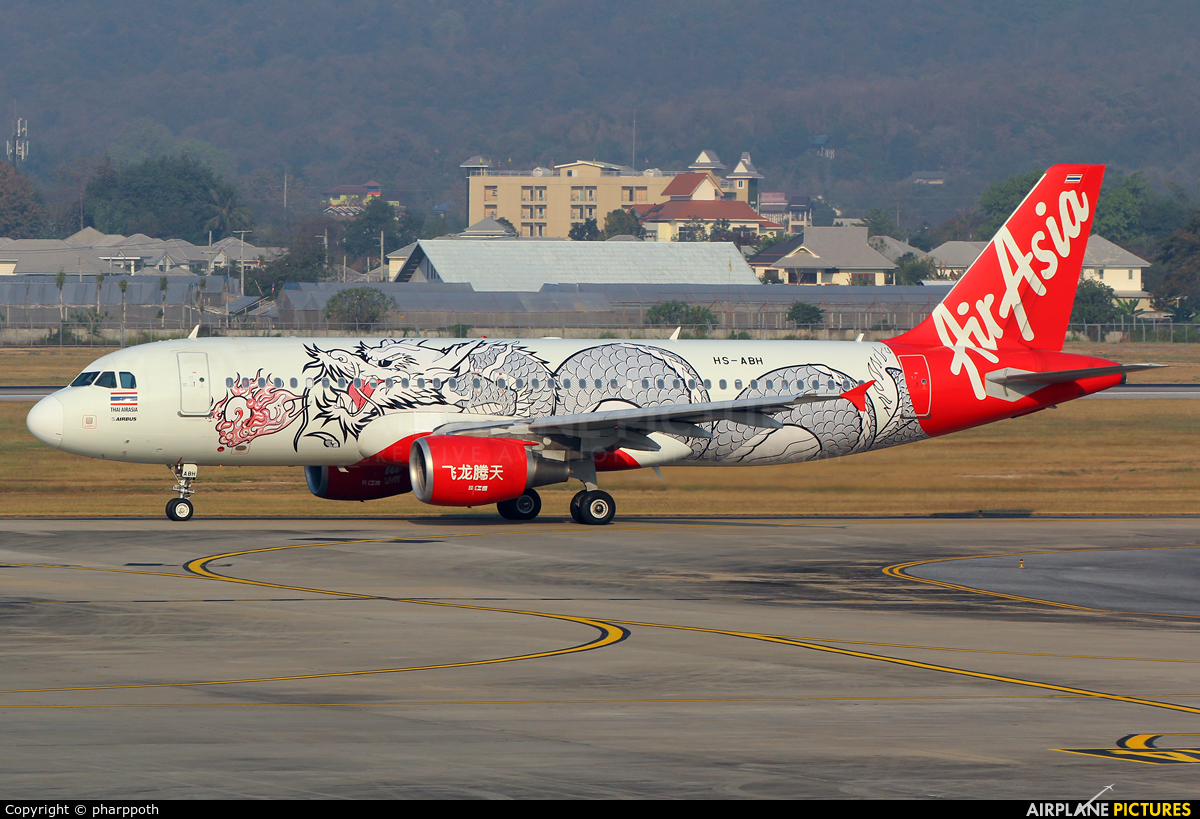 AirAsia (Thailand) HS-ABH aircraft at Chiang-Mai