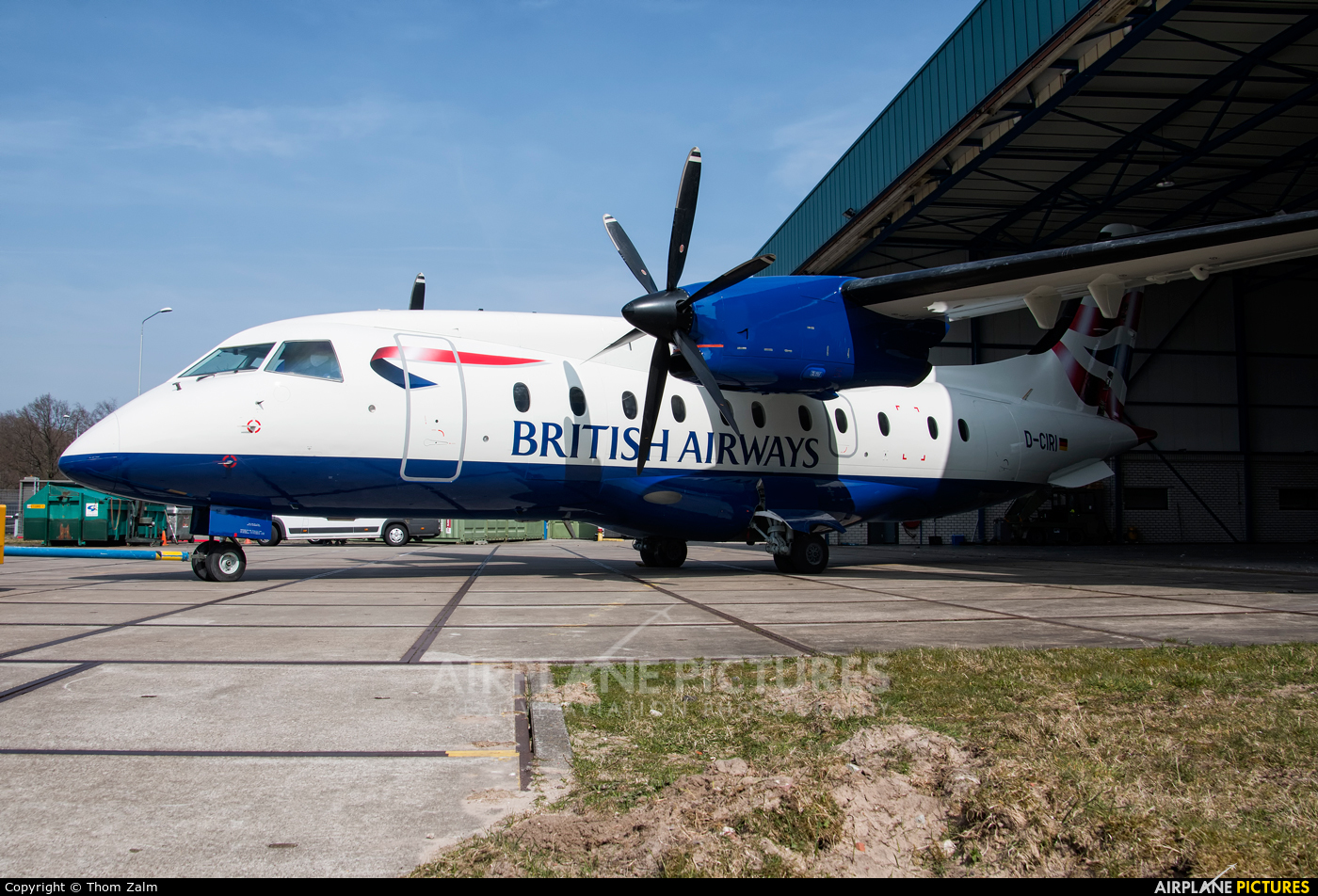 British Airways - Sun Air D-CIRI aircraft at Eindhoven