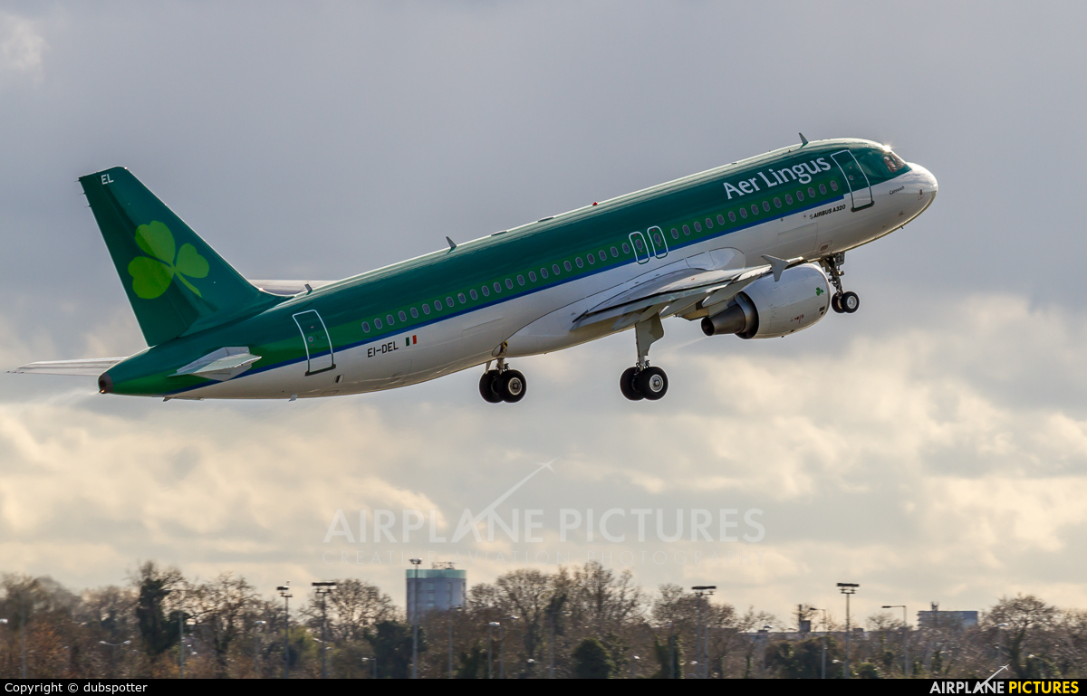 Aer Lingus EI-DEL aircraft at Dublin