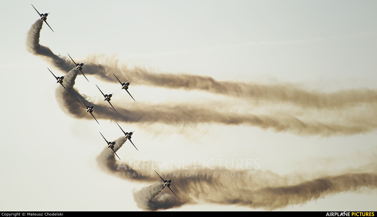 Royal Air Force "Red Arrows" XX244 aircraft at Kleine Brogel