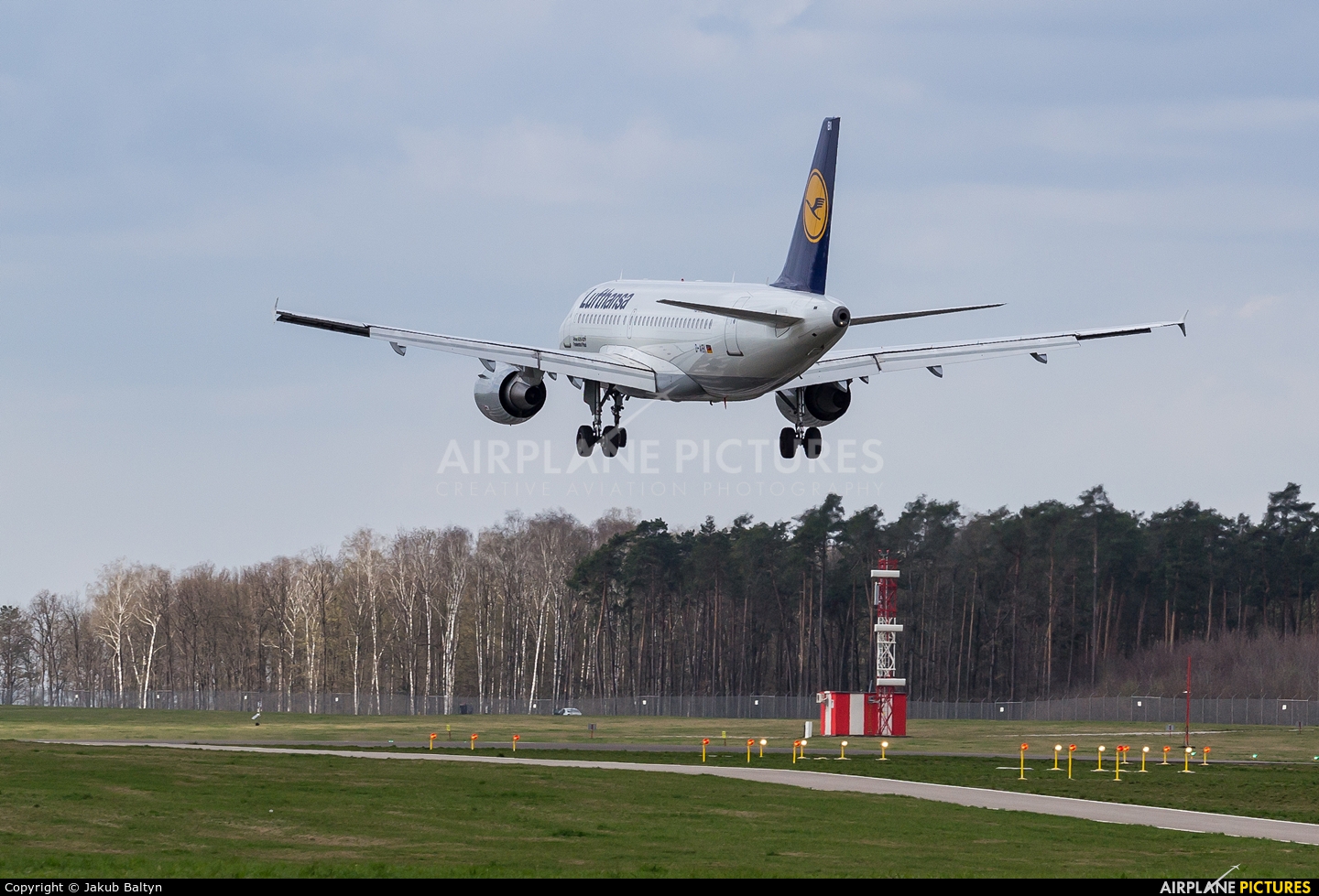 Lufthansa D-AIBI aircraft at Lublin