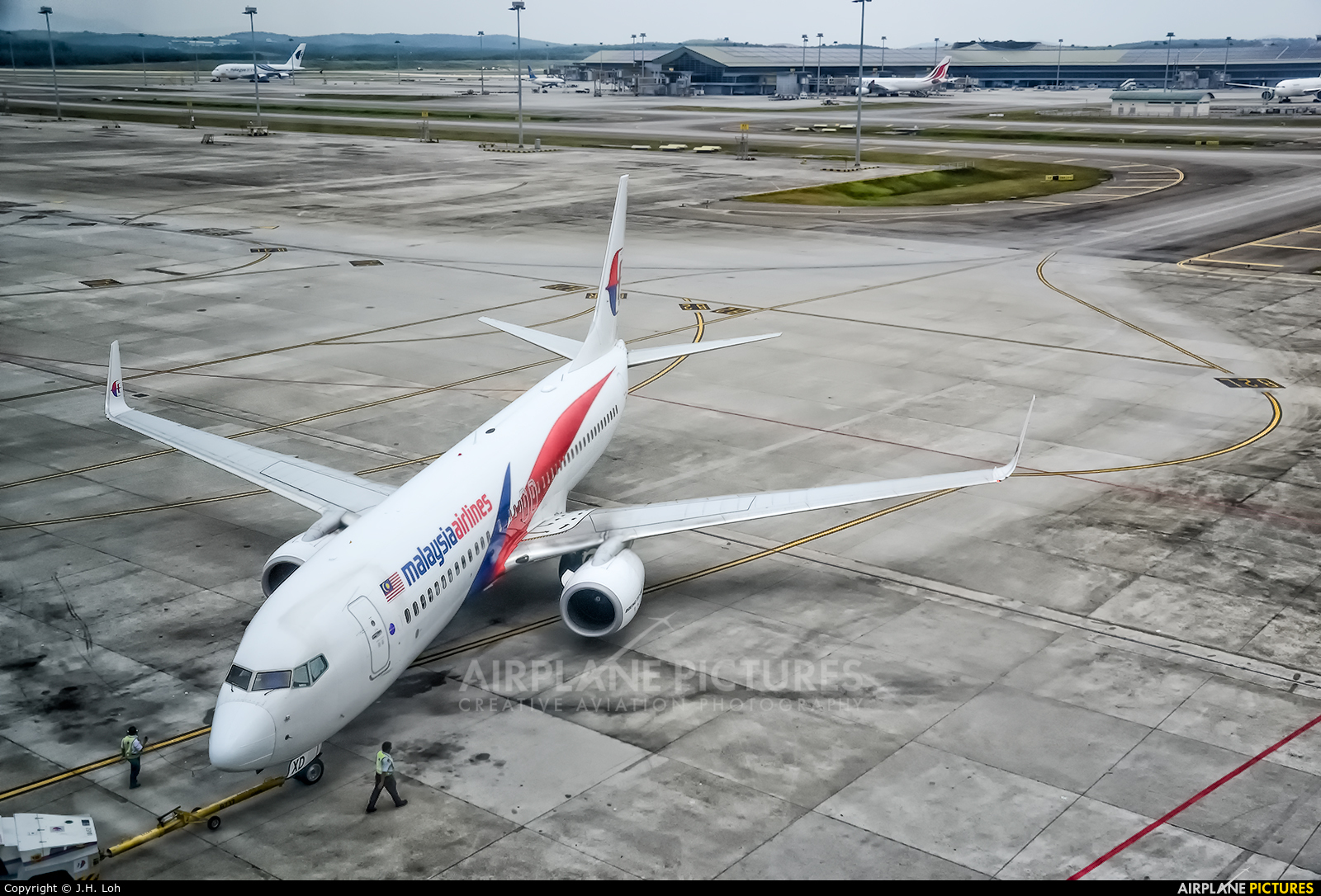 Malaysia Airlines 9M-MXD aircraft at Kuala Lumpur Intl