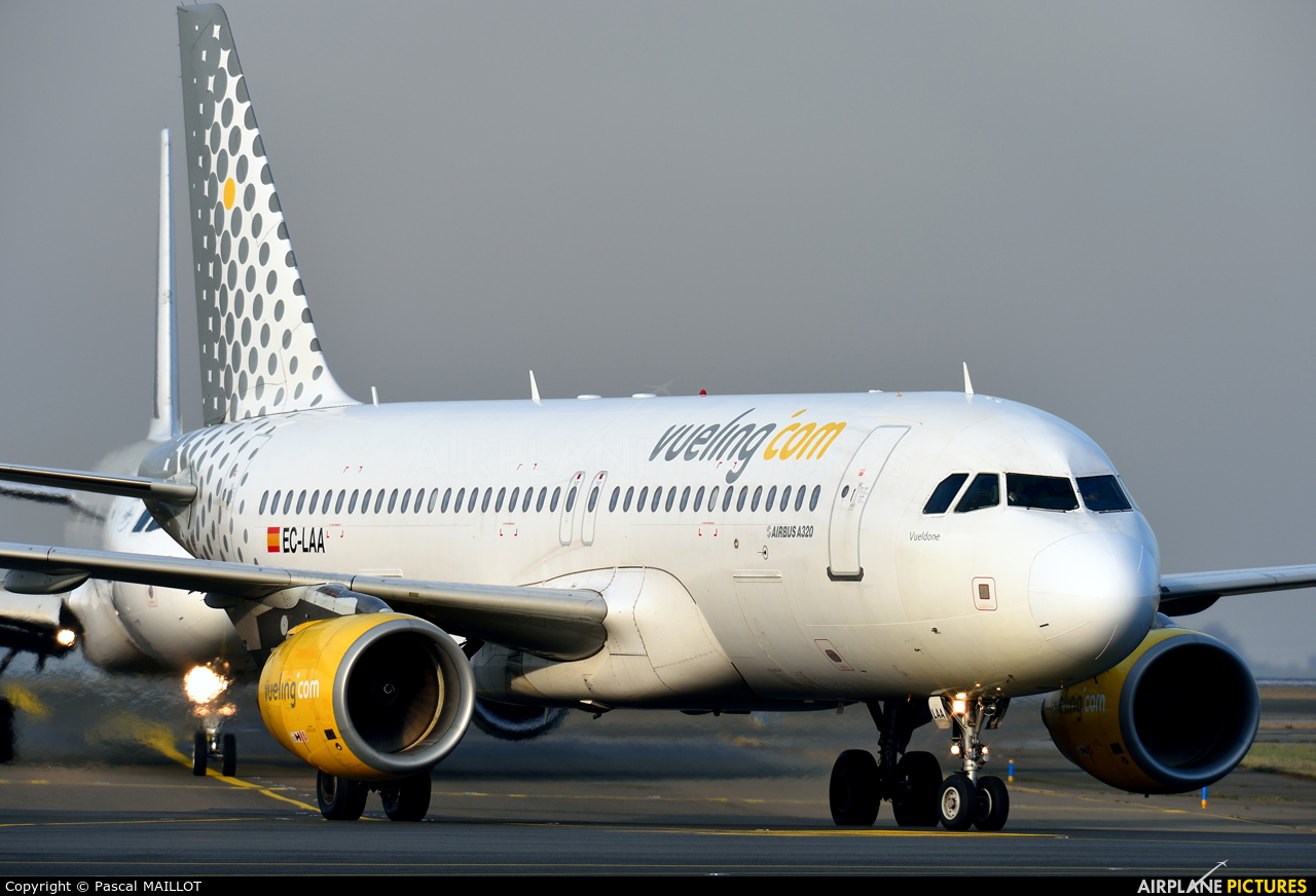 Vueling Airlines EC-LAA aircraft at Paris - Charles de Gaulle