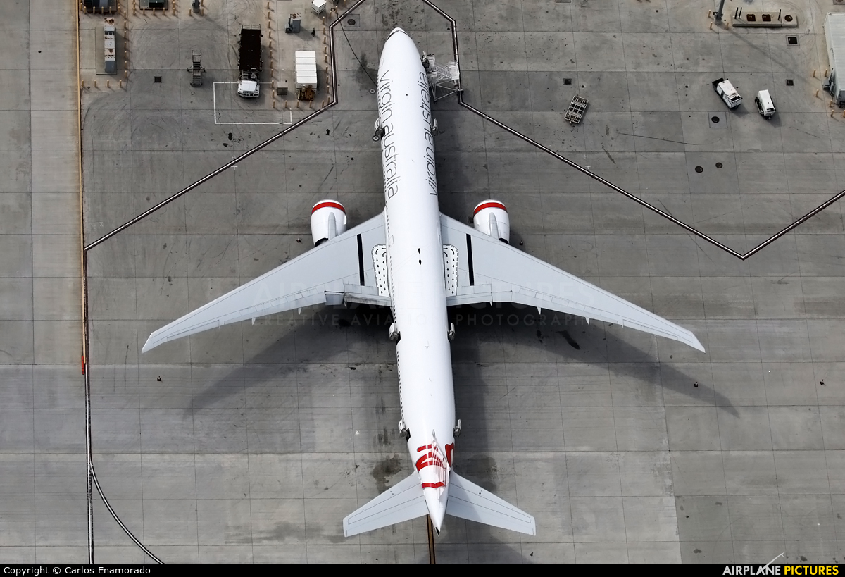 Virgin Australia VH-VPF aircraft at Los Angeles Intl