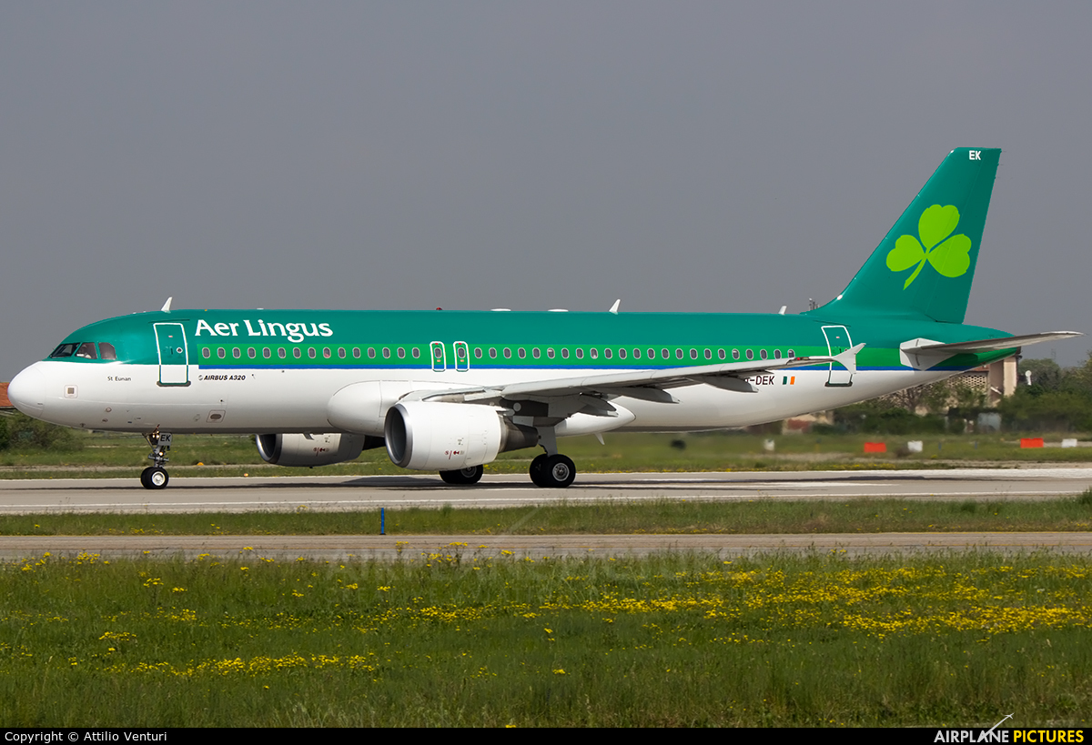Aer Lingus EI-DEK aircraft at Verona - Villafranca