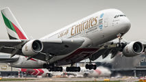 A6-EEZ - Emirates Airlines Airbus A380 aircraft