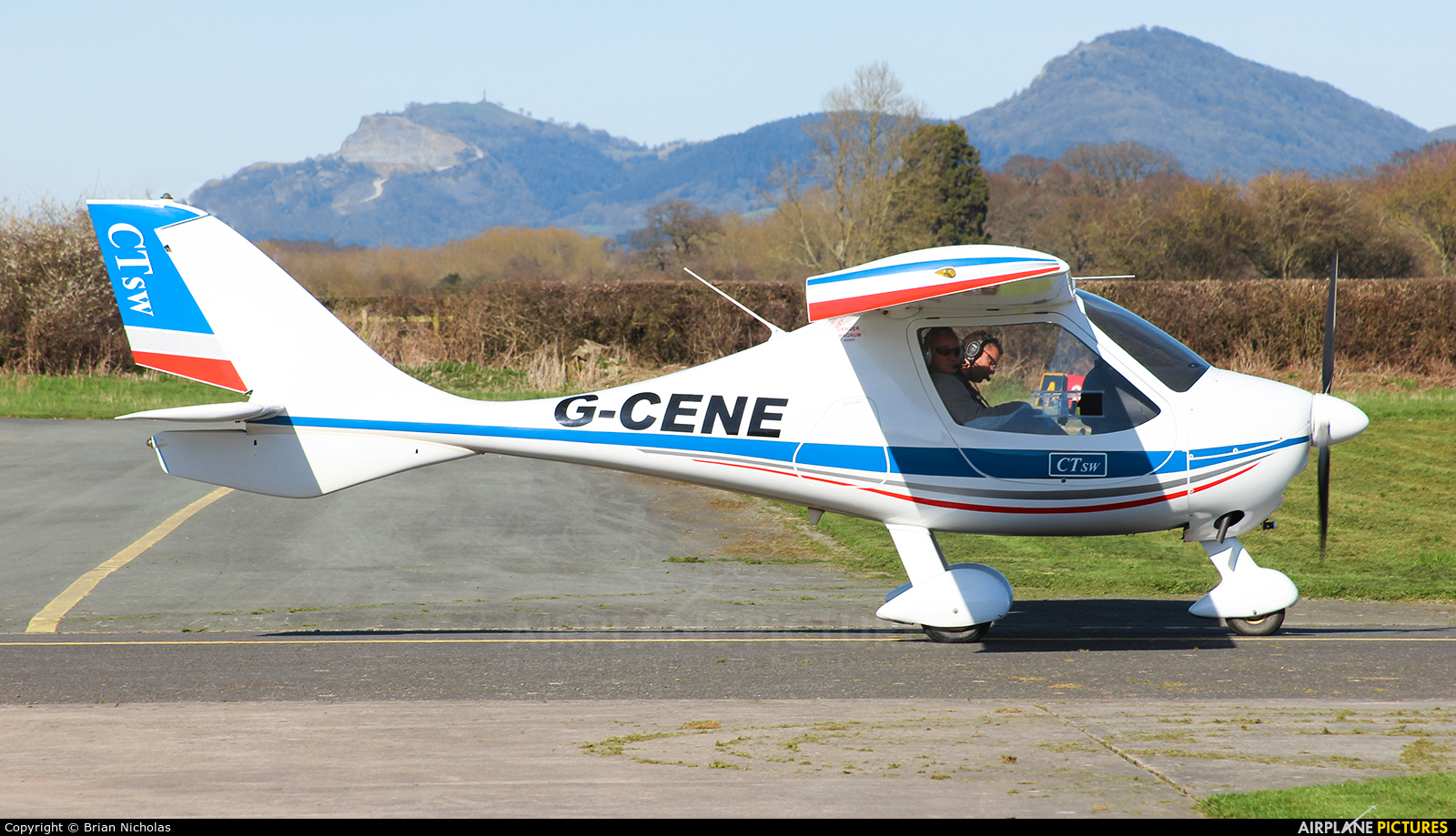 Private G-CENE aircraft at Welshpool