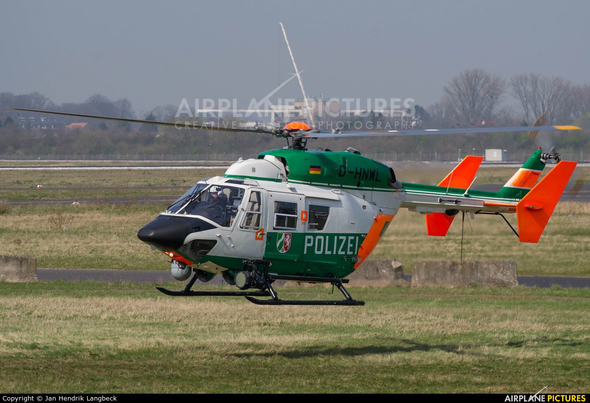Germany - Police D-HNWL aircraft at Düsseldorf