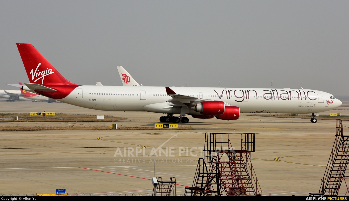Virgin Atlantic G-VGAS aircraft at Shanghai - Pudong Intl