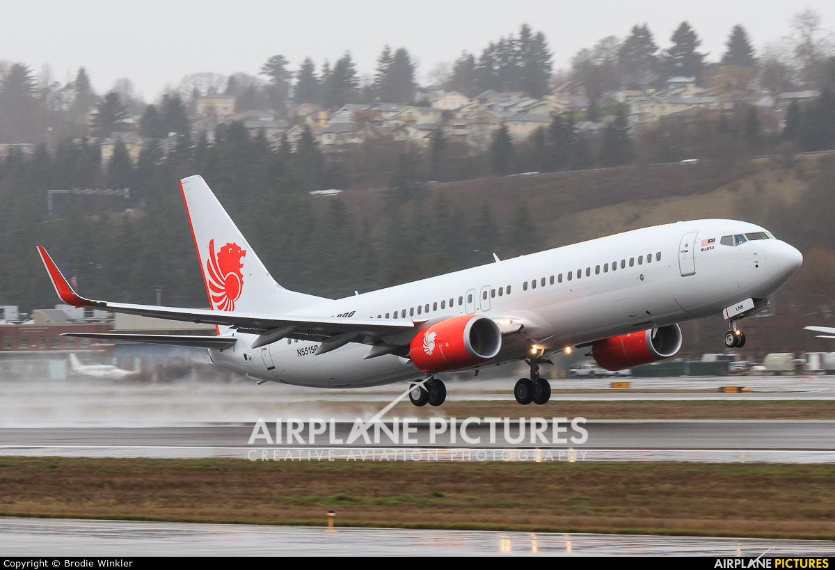 Malindo Air 9M-LNB aircraft at Seattle - Boeing Field / King County Intl