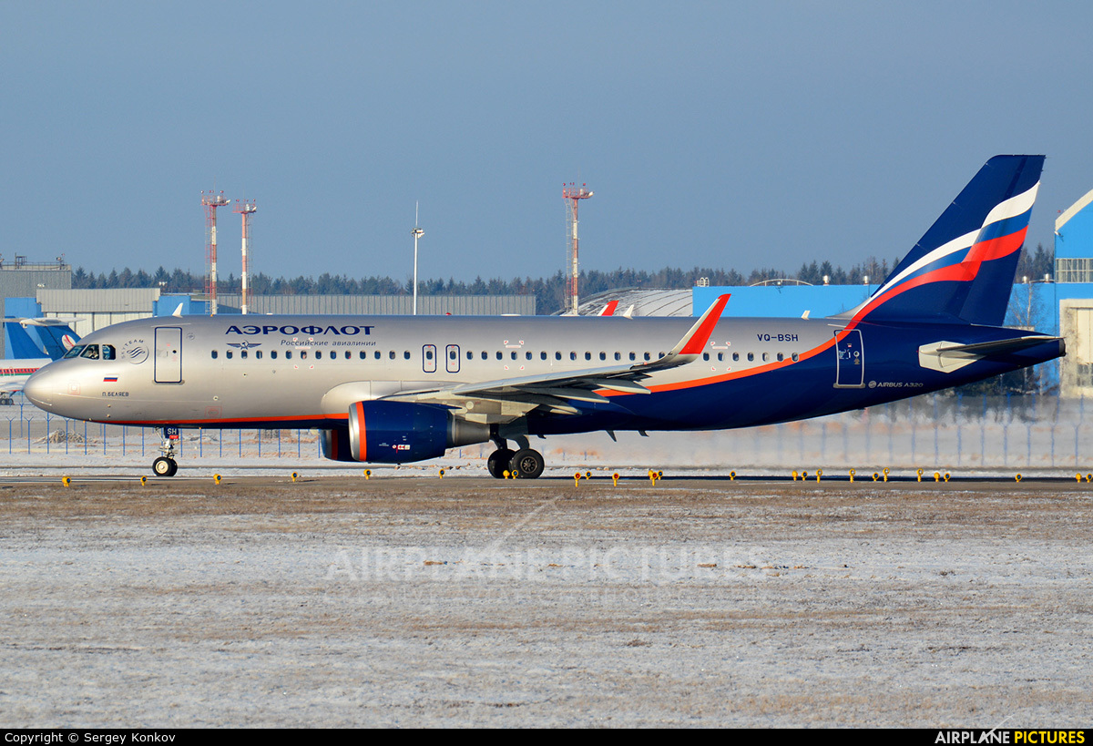 Aeroflot VQ-BSH aircraft at Minsk Intl