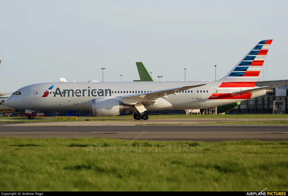 American Airlines N801AC aircraft at London - Heathrow
