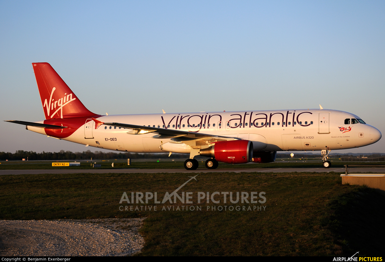 Virgin Atlantic EI-DEO aircraft at Munich