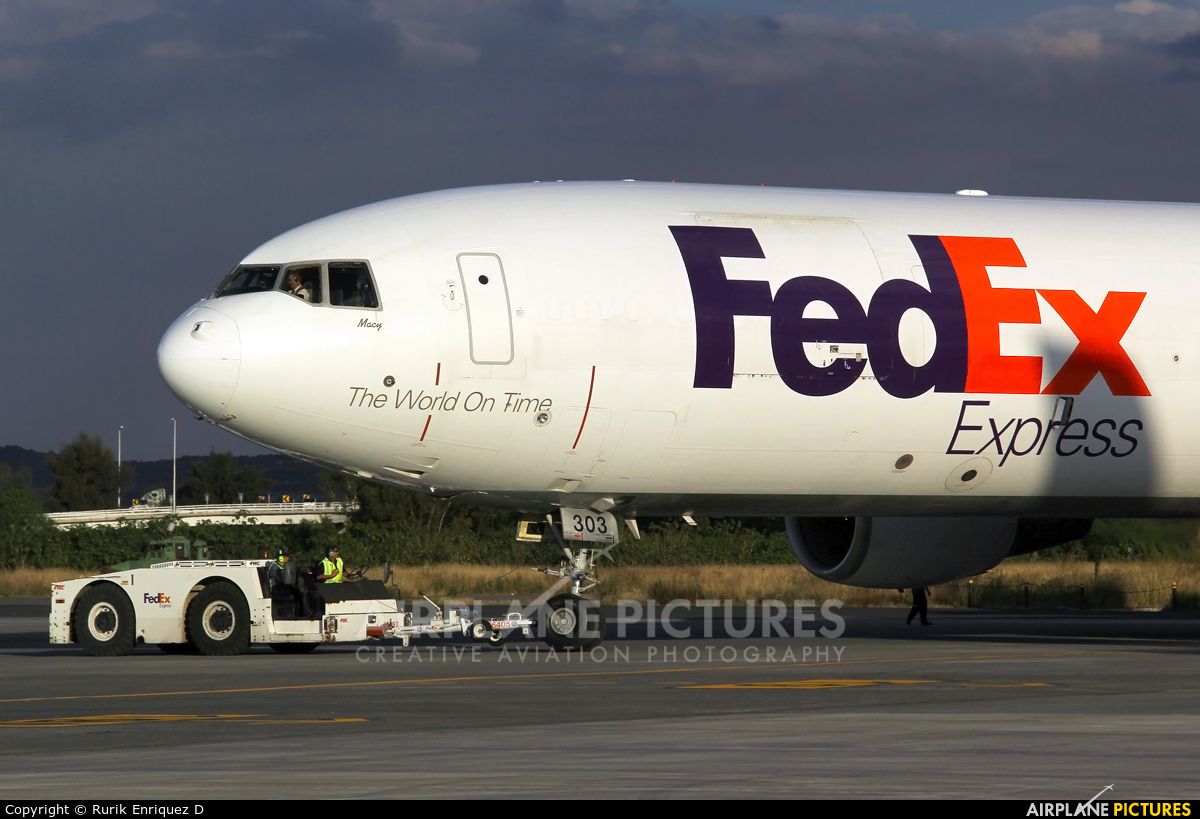 FedEx Federal Express N303FE aircraft at Miguel Hidalgo y Costilla Intl