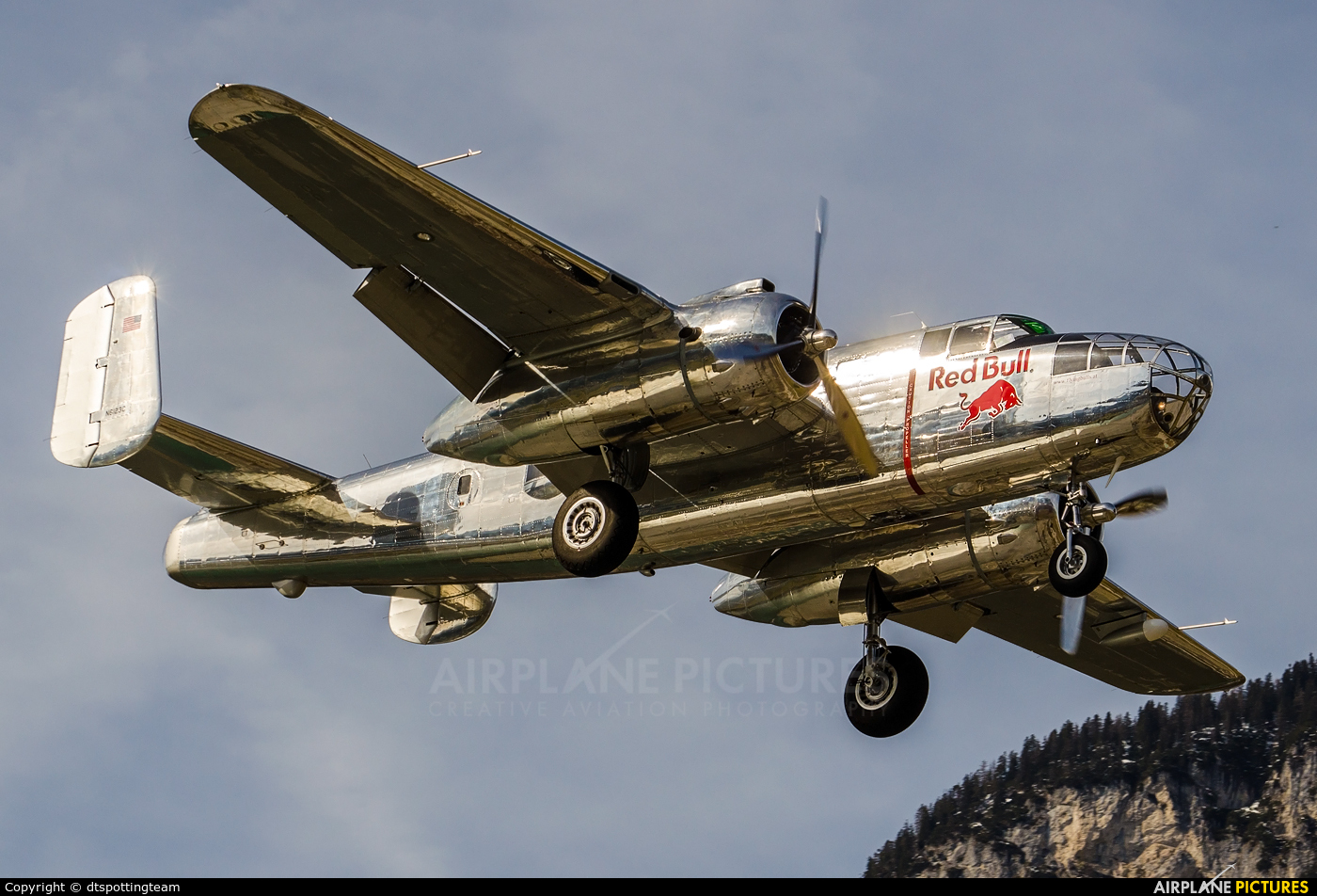 The Flying Bulls N6123C aircraft at Innsbruck