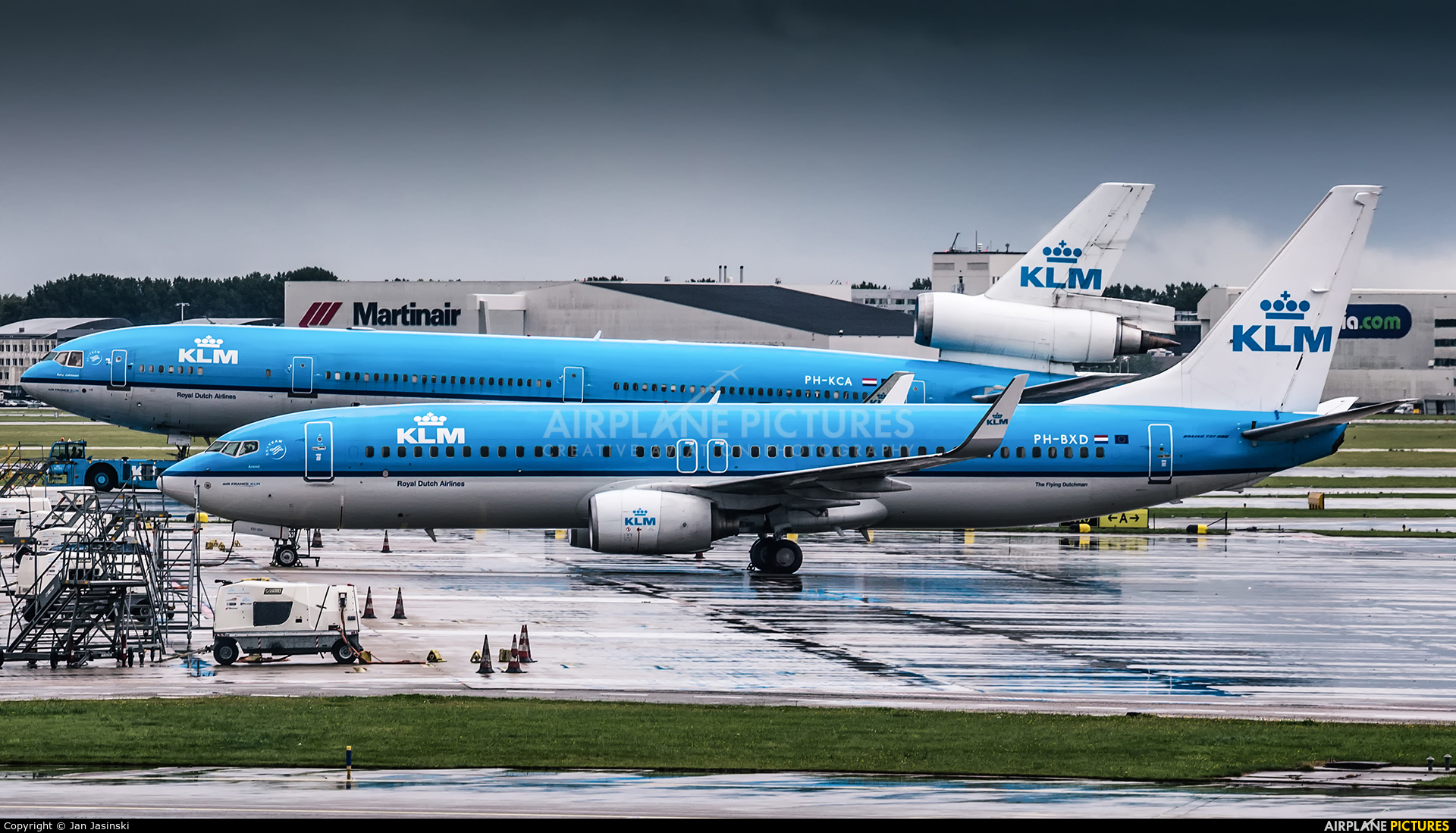 KLM PH-BXD aircraft at Amsterdam - Schiphol