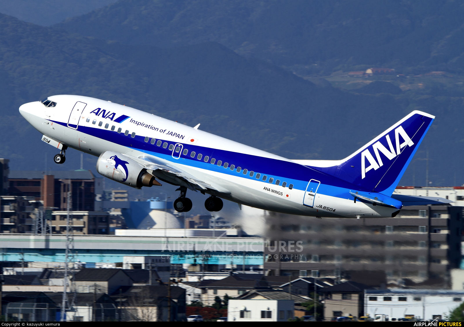 ANA Wings JA8504 aircraft at Fukuoka