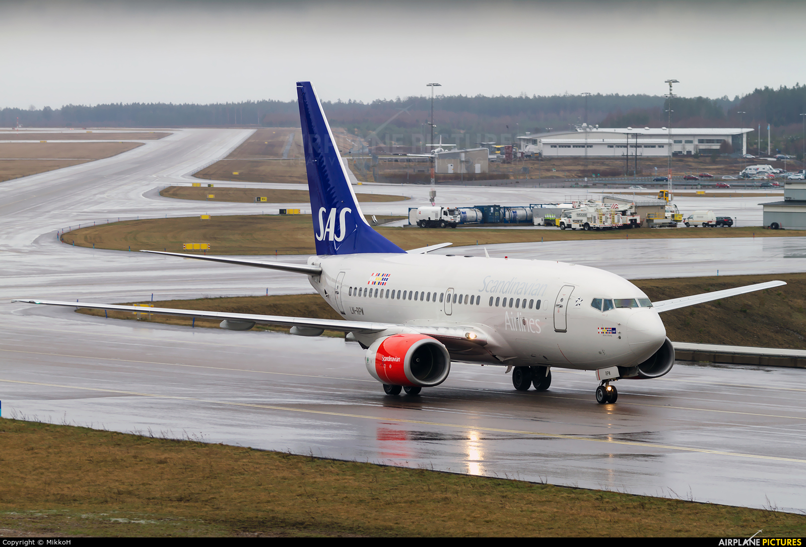 SAS - Scandinavian Airlines LN-RPW aircraft at Stockholm - Arlanda