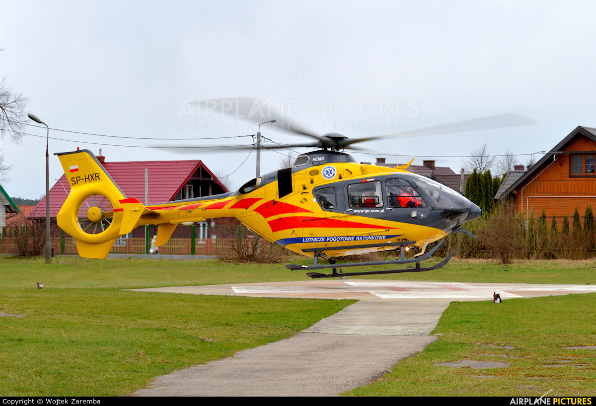 Polish Medical Air Rescue - Lotnicze Pogotowie Ratunkowe SP-HXR aircraft at Siemiatycze Hospital