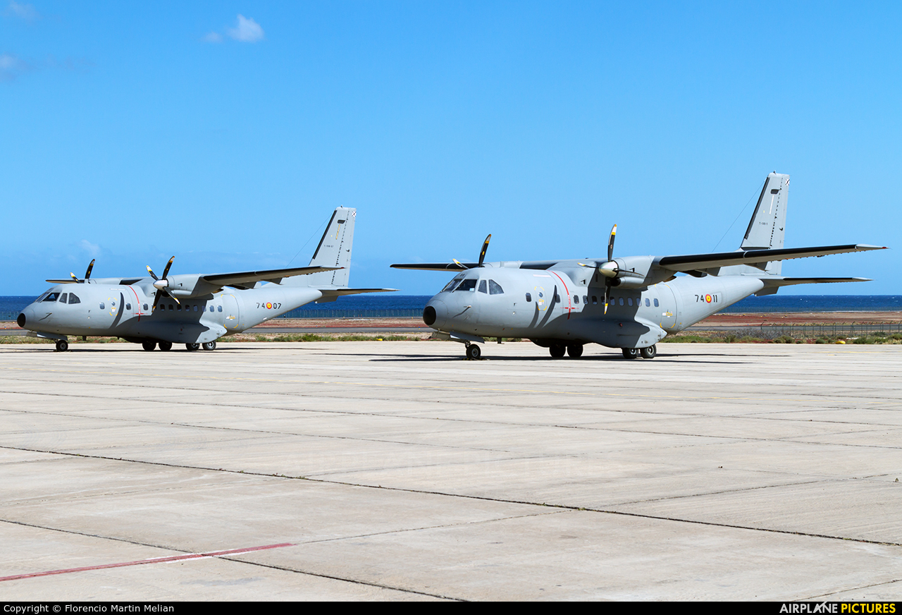 Spain - Air Force T.19B-11 aircraft at Lanzarote - Arrecife