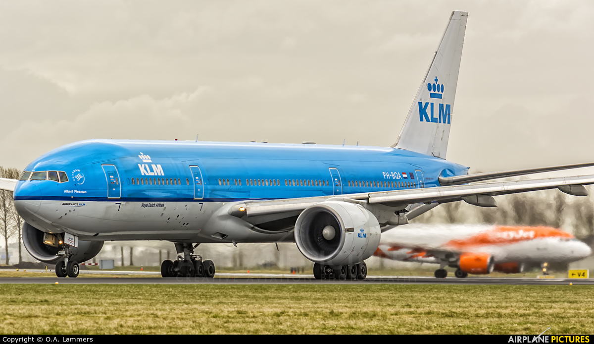 KLM PH-BQA aircraft at Amsterdam - Schiphol