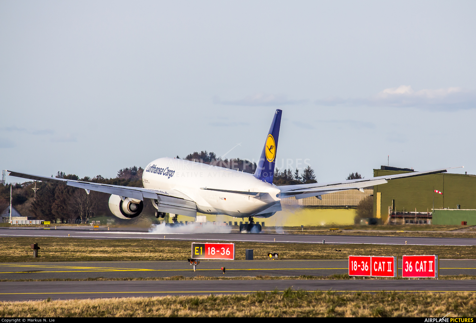Lufthansa Cargo D-ALFC aircraft at Stavanger - Sola