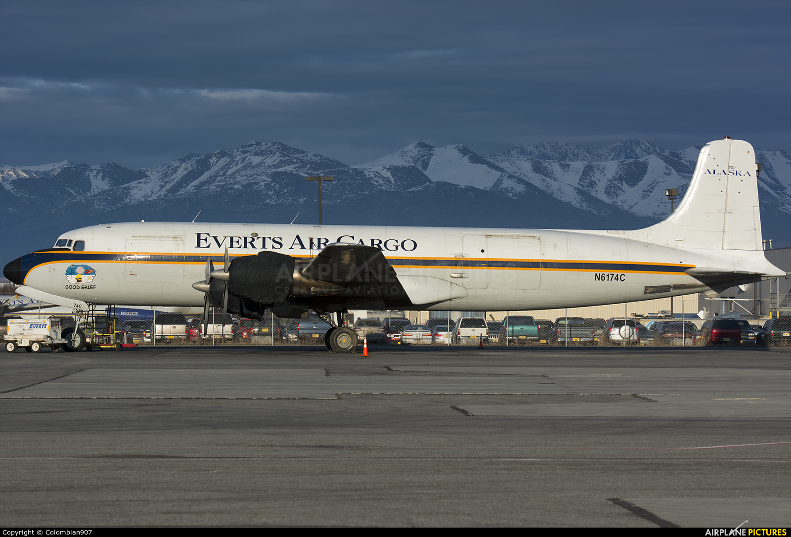 Everts Air Cargo N6174C aircraft at Anchorage - Ted Stevens Intl / Kulis Air National Guard Base