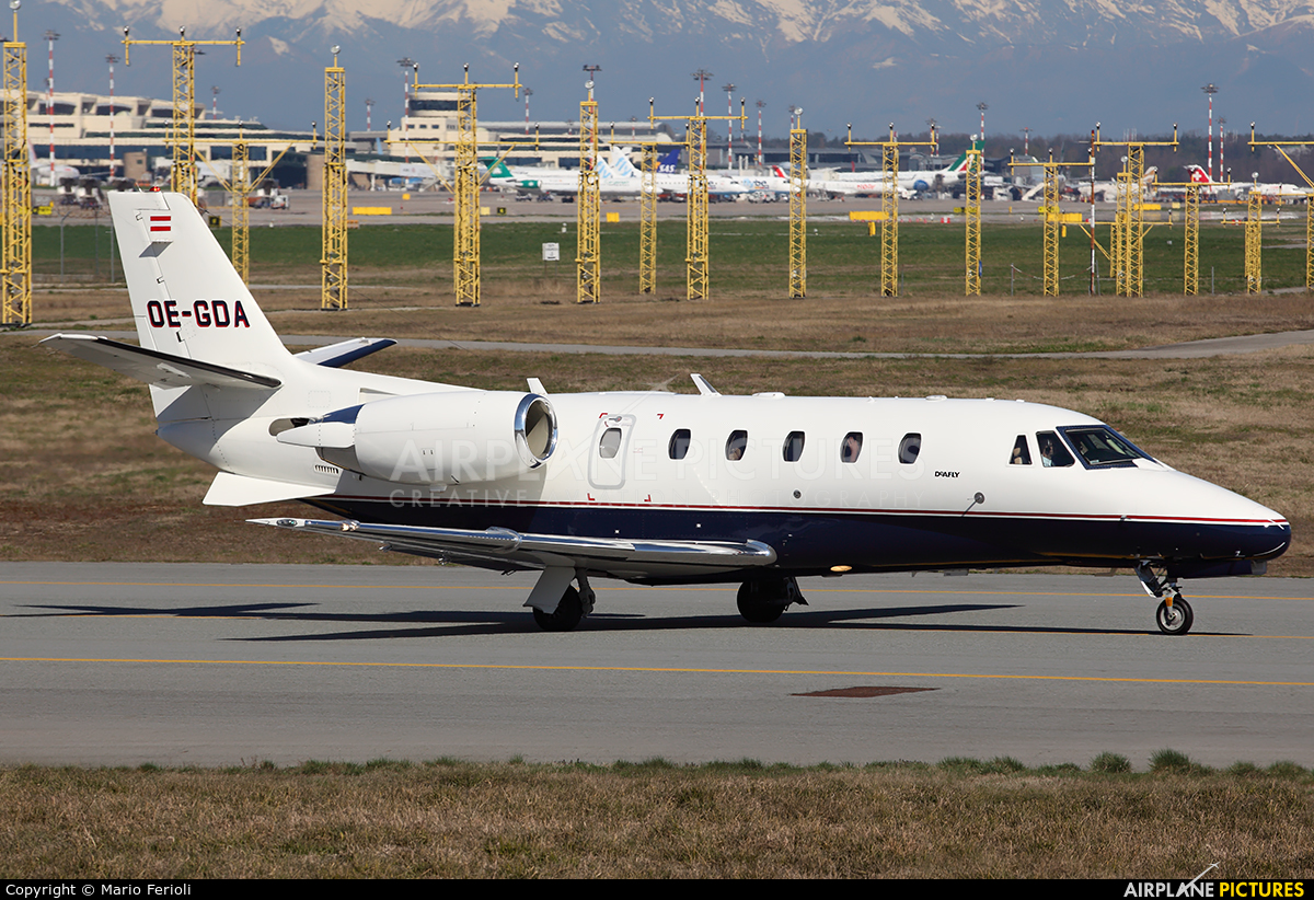 Private OE-GDA aircraft at Milan - Malpensa