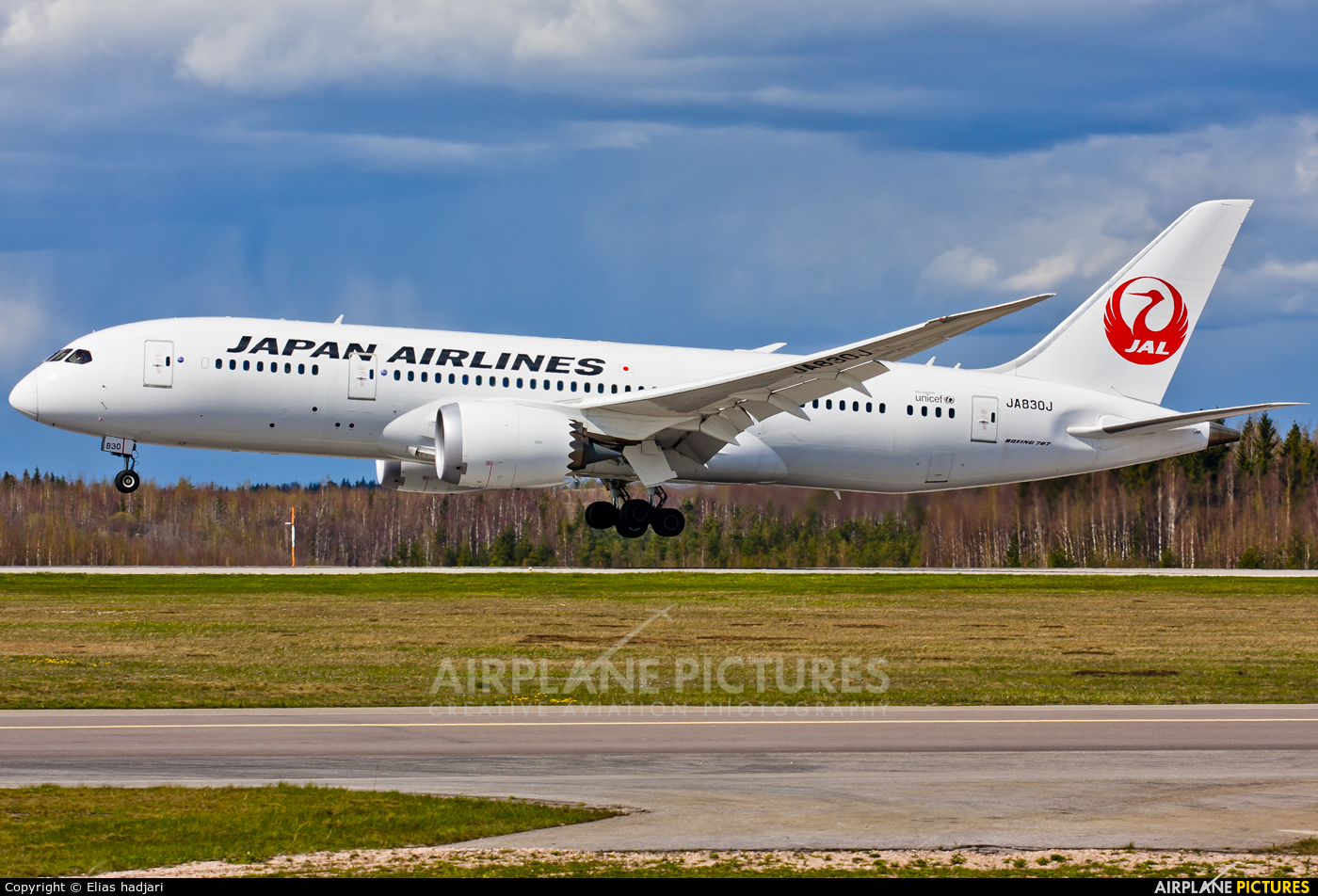 JAL - Japan Airlines JA830J aircraft at Helsinki - Vantaa