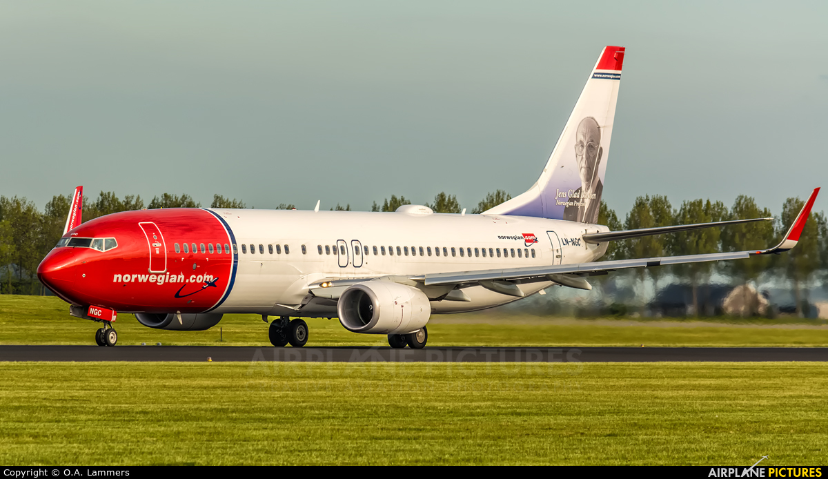 Norwegian Air Shuttle LN-NGC aircraft at Amsterdam - Schiphol
