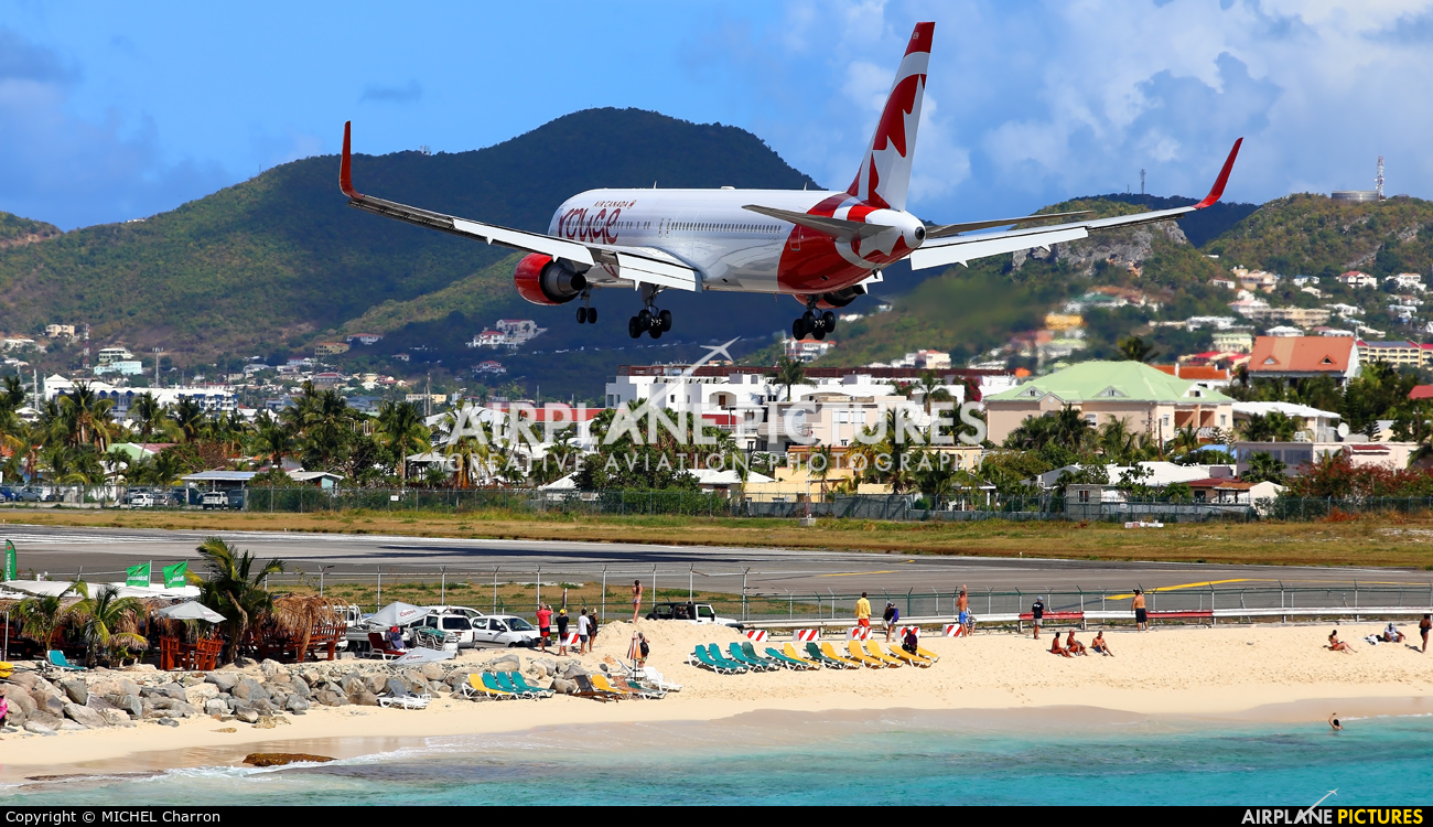 Air Canada Rouge C-GHLT aircraft at Sint Maarten - Princess Juliana Intl