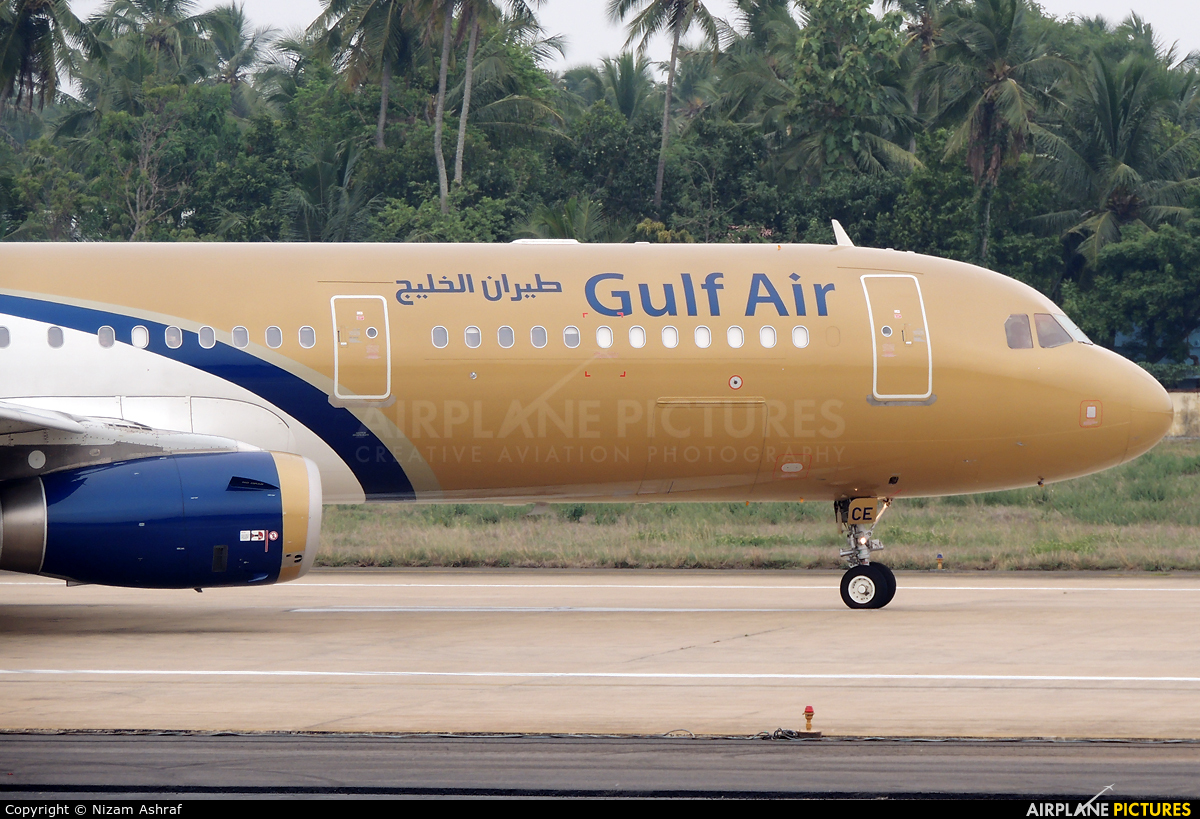 Gulf Air A9C-CE aircraft at Trivandrum Intl